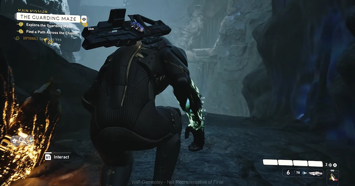 O mais recente gameplay de Exodus destaca a verticalidade e os perigos estruturais do Guarding Maze