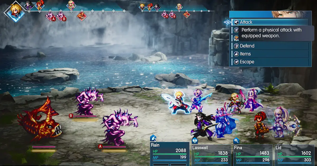 Final Fantasy Resonance combina personagens clássicas em píxeis com ambientes 3D dinâmicos