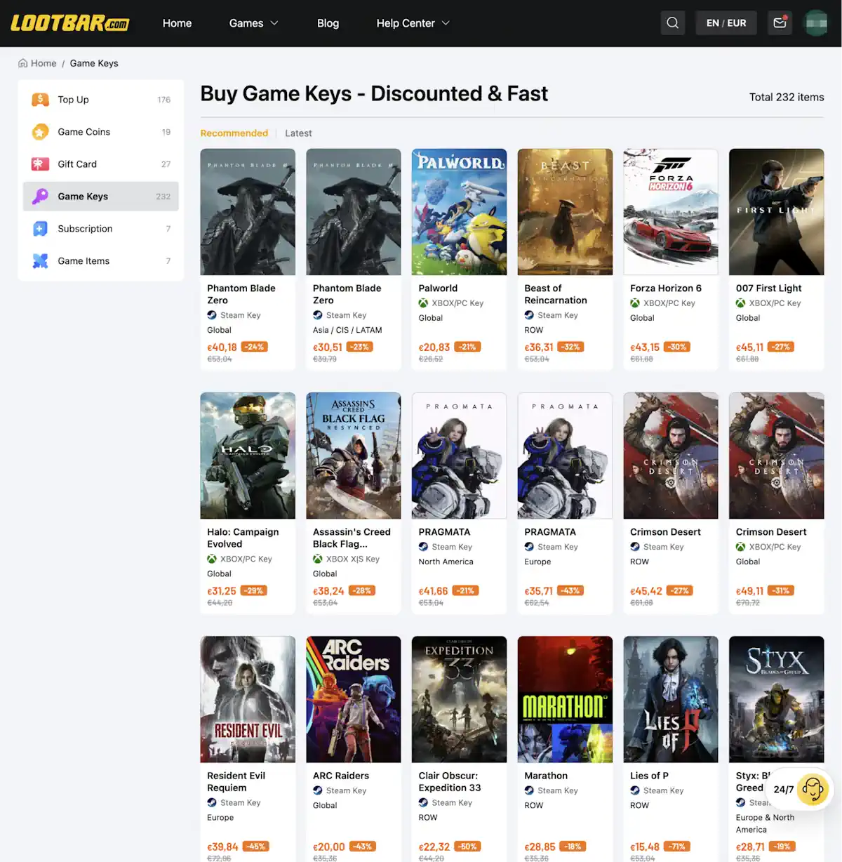 Por que a LootBar Game Key se destaca nesse cenário