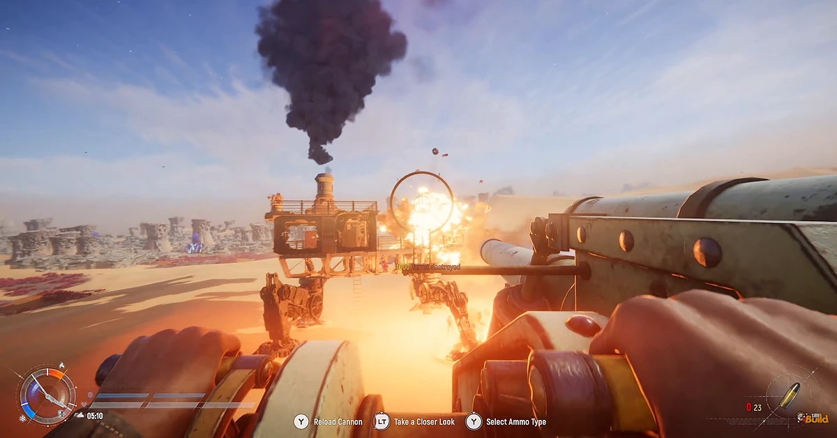 Navegar pelas areias implacáveis exige a proteção de um Trampler personalizado em SAND: Raiders of Sophie