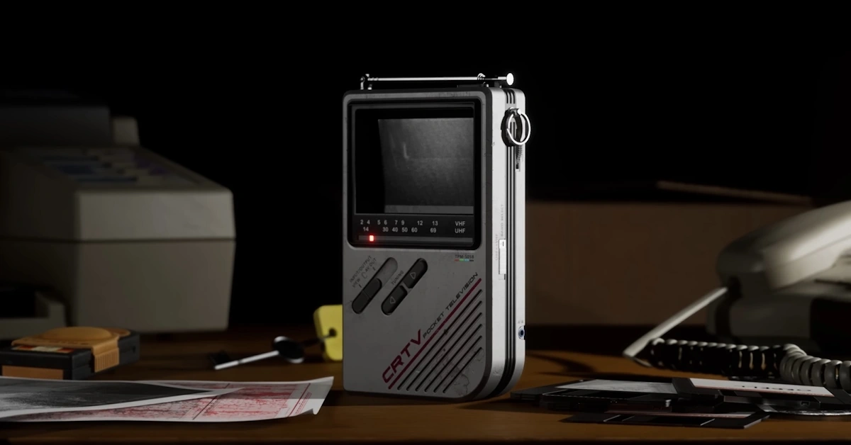 Imagem teaser de Silent Hill Townfall mostrando a misteriosa estética do monitor CRT
