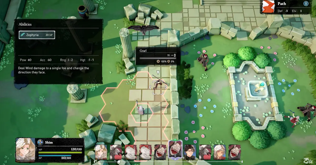 Beaten Path combina ilustrações de personagens em 2D com um mapa mundial em 3D totalmente navegável