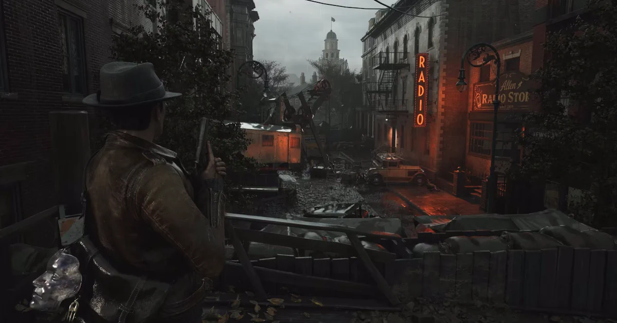 A cidade inundada de Arkham apresenta um ambiente hostil repleto de horrores lovecraftianos