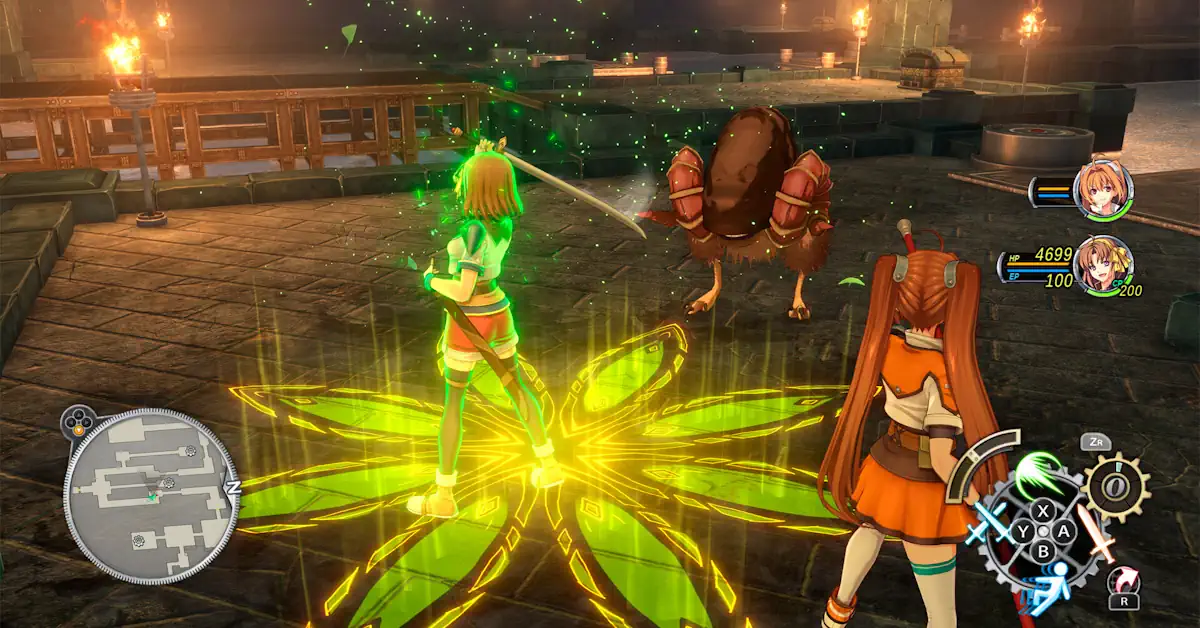 A jornada de Estelle continua em 3D total enquanto ela confronta a organização Ouroboros no Reino de Liberl