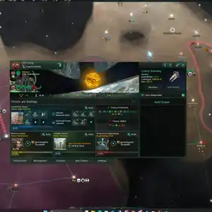 Stellaris: Nomads - Menu de Infraestruturas