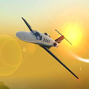 Take Off The Flight Simulator Pôr-do-sol