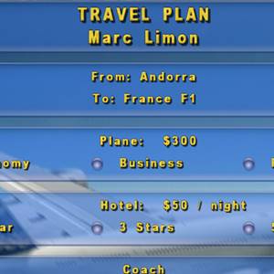 Tennis Elbow Manager - Plano de Viagem