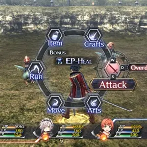 The Legend of Heroes Trails of Cold Steel 2 - Opções de Ação