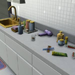 The Sims 4 Bathroom Clutter Kit Bancada