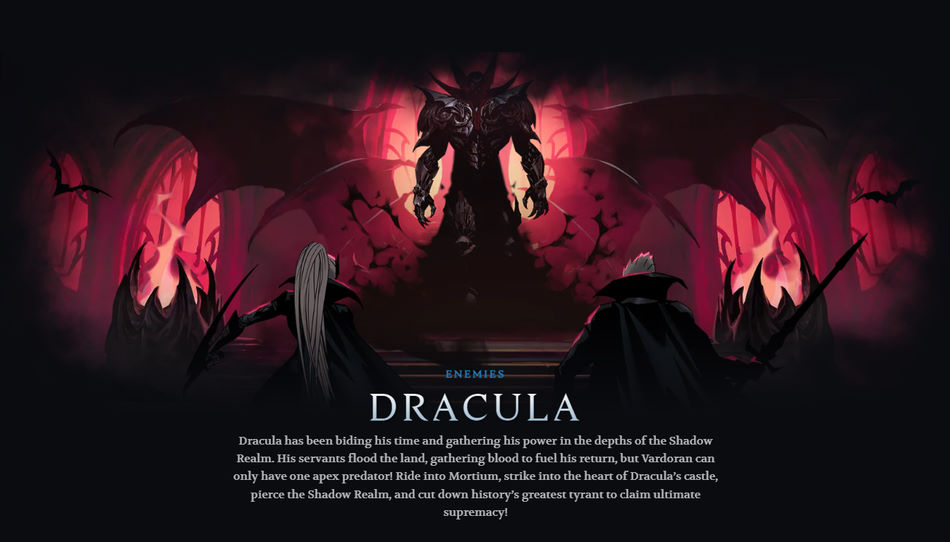 Drácula, o novo inimigo do V Rising
