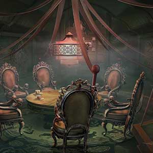 Área de jantar silenciosa