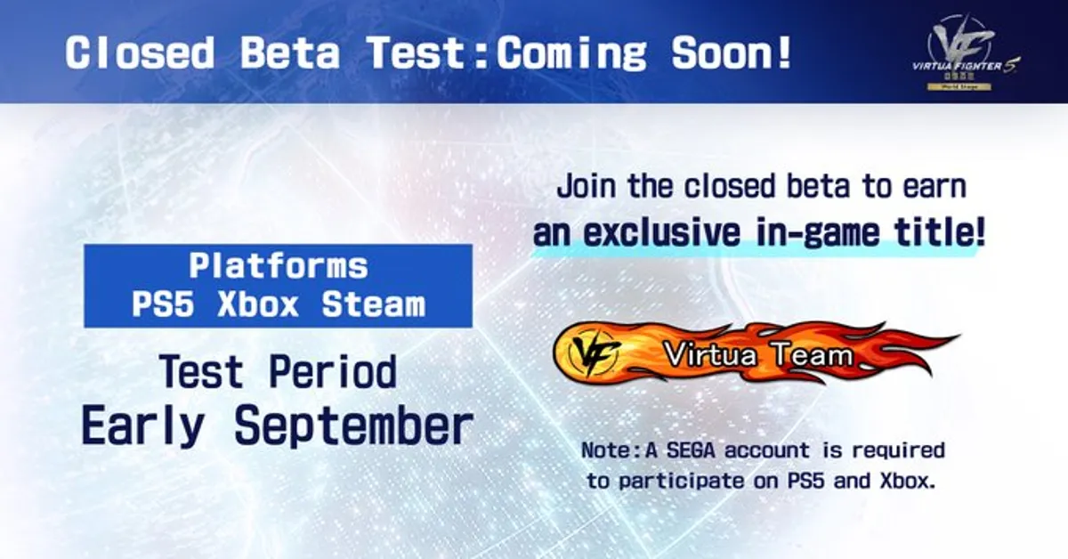 Virtua Fighter 5 R.E.V.O. Closed Beta Test Bonus