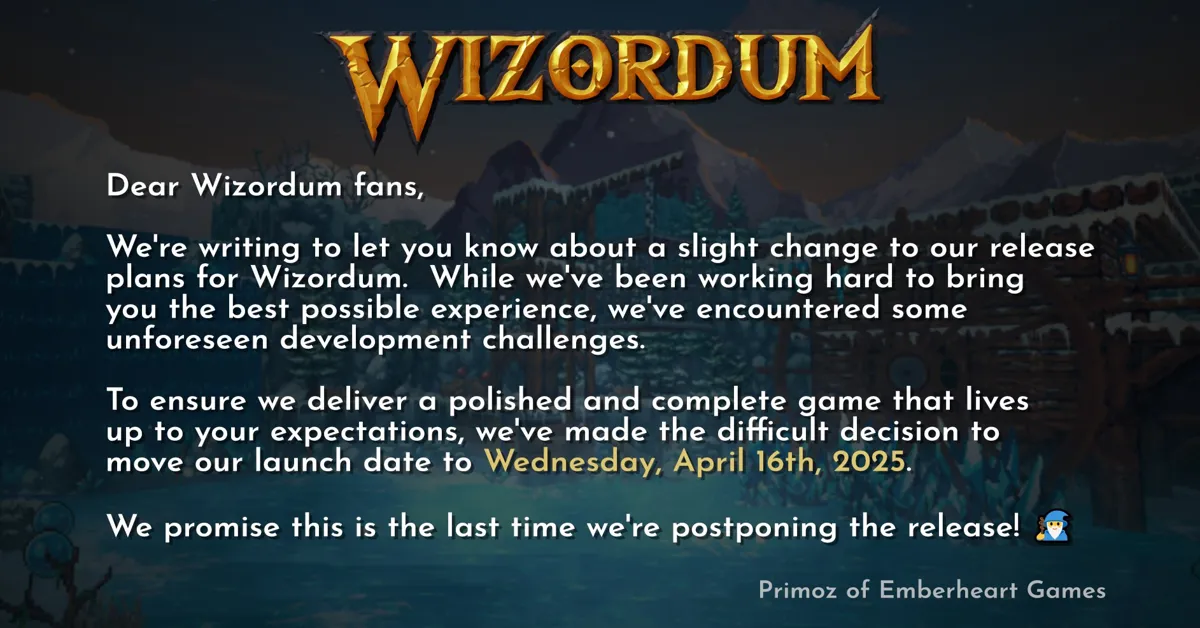 Wizordum Release Date