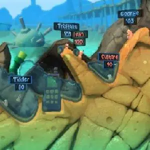 Worms Revolution - 4 contra 2 Jogadores